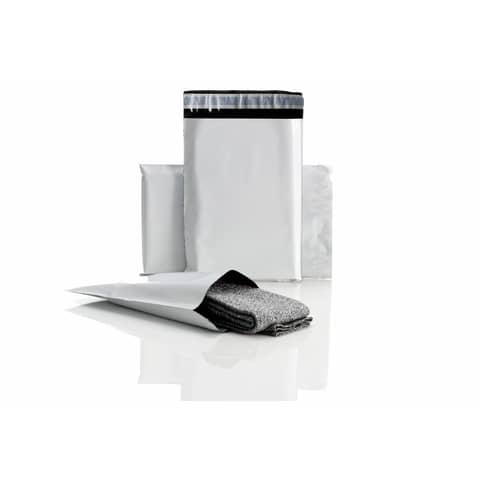 Sacchetti in polietilene coestruso Bong Polipack bianchi 310x420+50 mm A3 conf. 500 pz - 68292